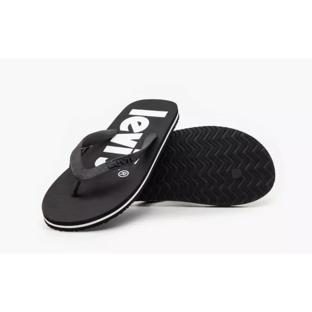 Levi's Men's Dixon Flip Flops‎ Black D6565-0003 Size 8.5